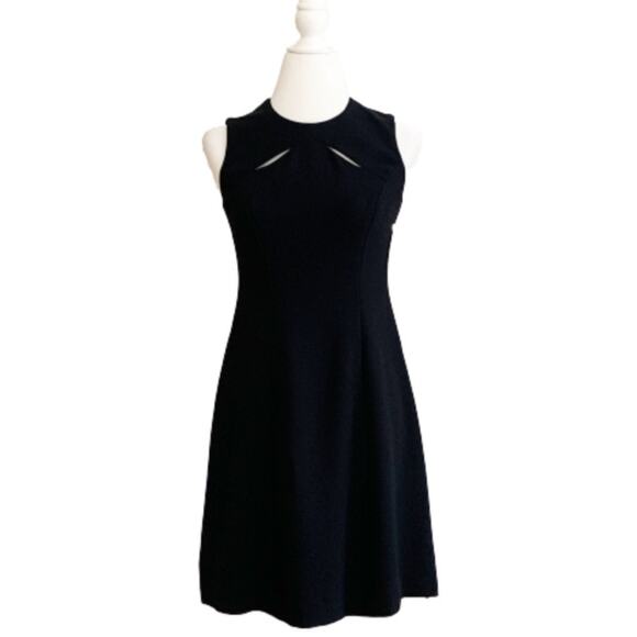 Liz Claiborne Dresses Petite Black Sleeveless Cutout Detail Sheath Dress 4P NEW - Picture 1 of 12